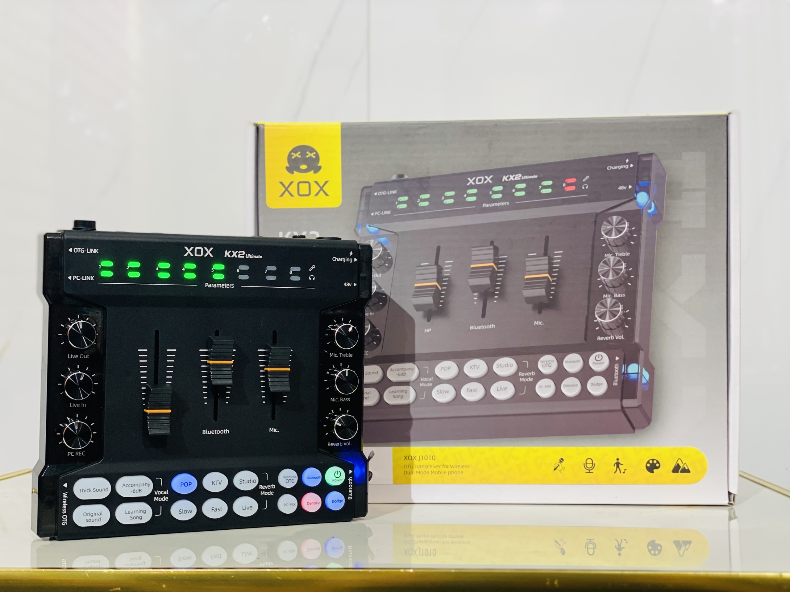 Soundcard Thu Âm Livestream  kX2 48V 2025 DSP Chuẩn Studio, Ghi Âm &amp; Phát Live Cực Nét , Chuyên Phòng Thu Cao Cấp Hàng Nhập Khẩu