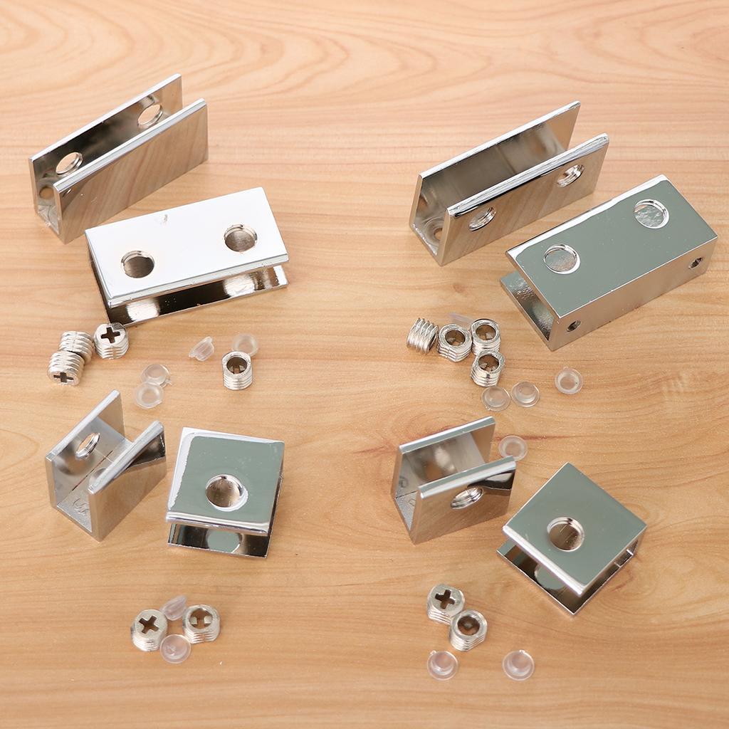 5x2 pack Zinc Alloy Fixed Glass Clamp Adjustable Glass Brackets A-8-10mm