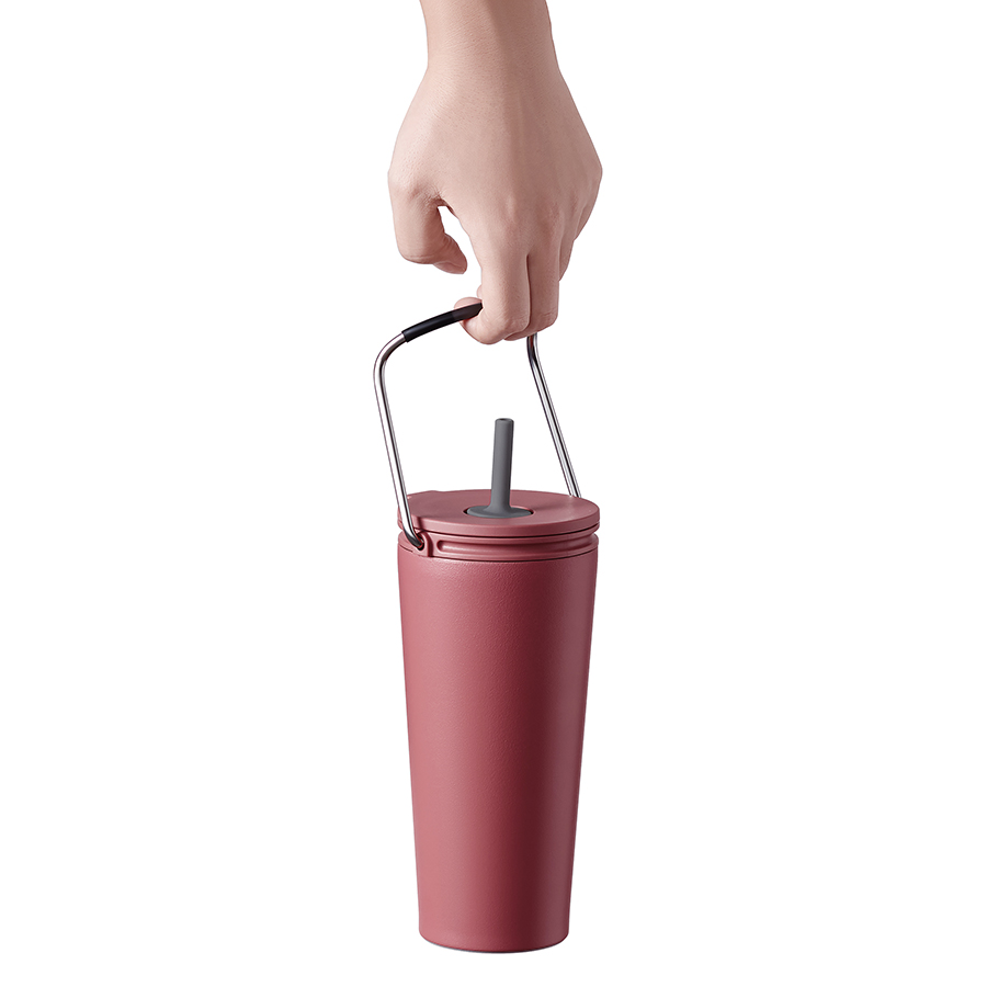 Bình giữ nhiệt có ống hút Lock&Lock Bucket Tumbler with Straw LHC4268 540ml