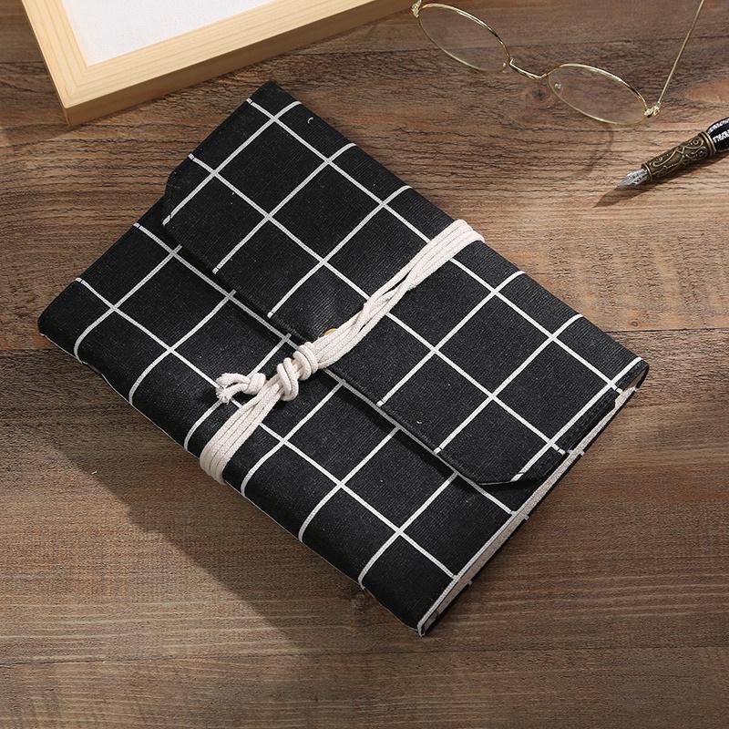 Vải Bố Vải Canvas Decor Trang Trí May Rèm Làm Khăn Bàn Hoạ Tiết Caro Đen