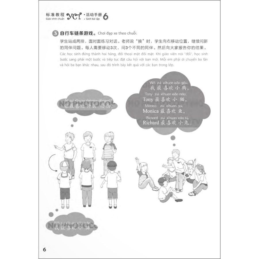 Giáo trình chuẩn YCT 6 - Sách Bài Tập