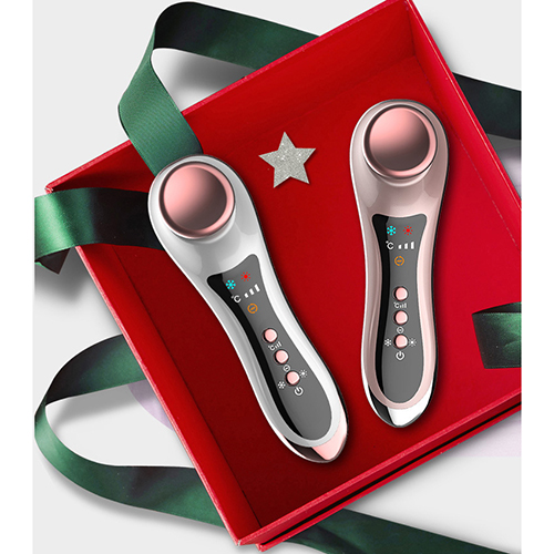 Máy massage mặt mắt nóng lạnh mịn da và trẻ hóa da SD-1605 - Tặng kèm máy massage lăn trị thâm quầng mắt, môi Xpreen XPRE118