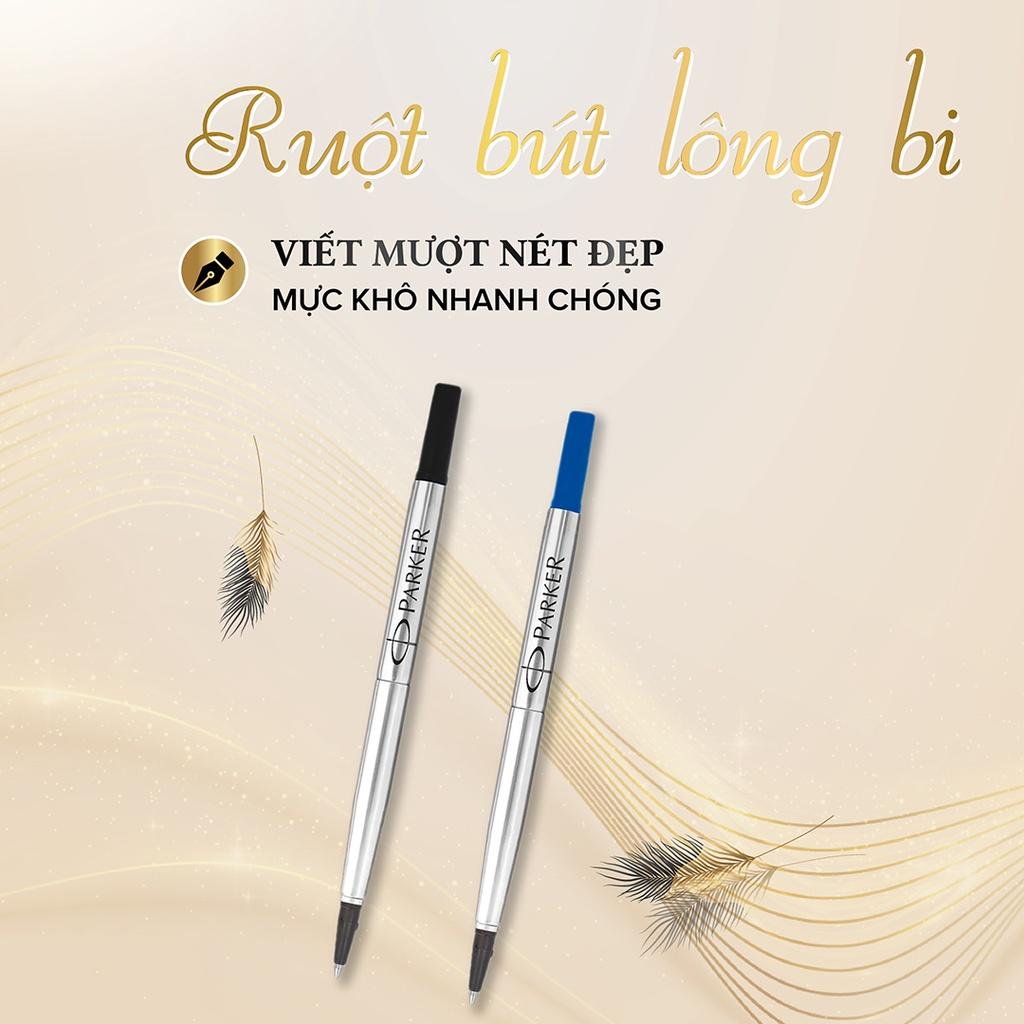 Ruột Bút Lông Bi, Ngòi Bút Ký Parker Cao Cấp - Ngòi 1.0mm, Màu Mực Xanh/Đen