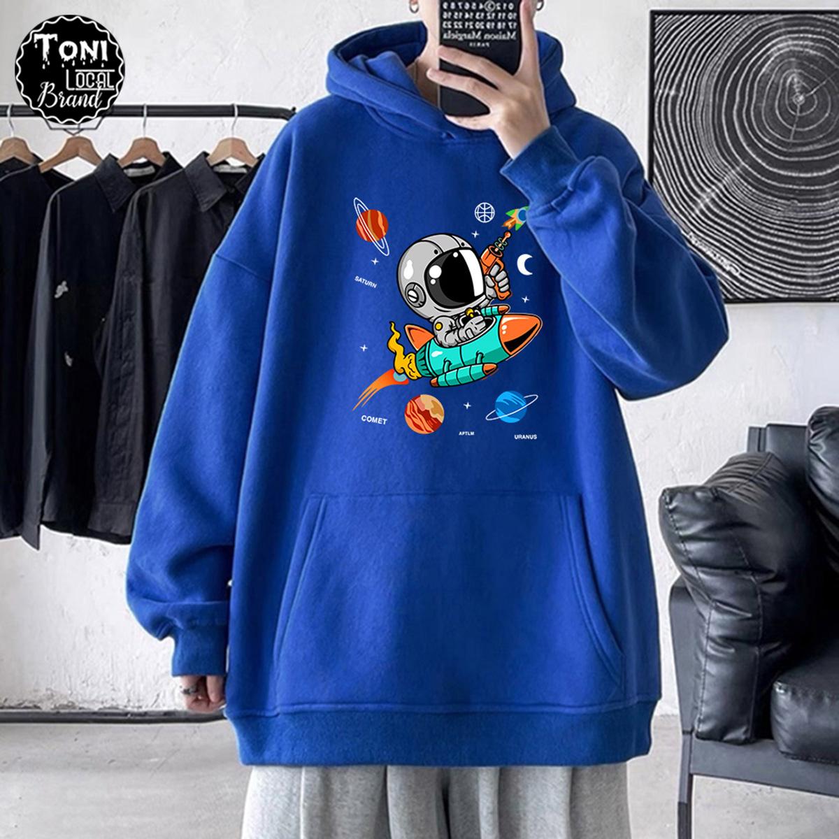 Áo Hoodie Local Brand ROCKET ASTRONAUT nỉ bông dày form rộng Unisex (HD3020L - Full Box - Kèm Video Ảnh Thật)