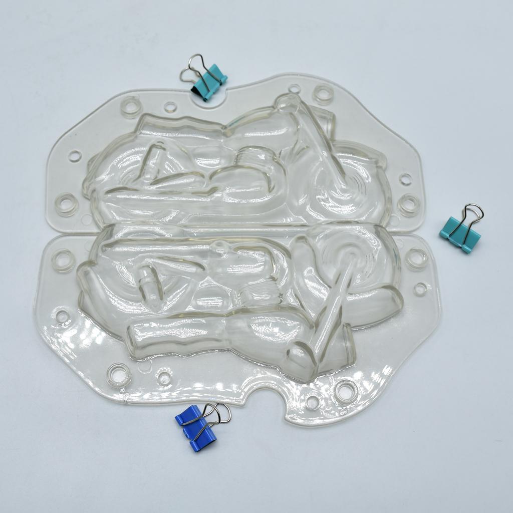 DIY 3D Motorcycle Cake Mold Soap Ice Mould For Candy Chocolate Bake Tool