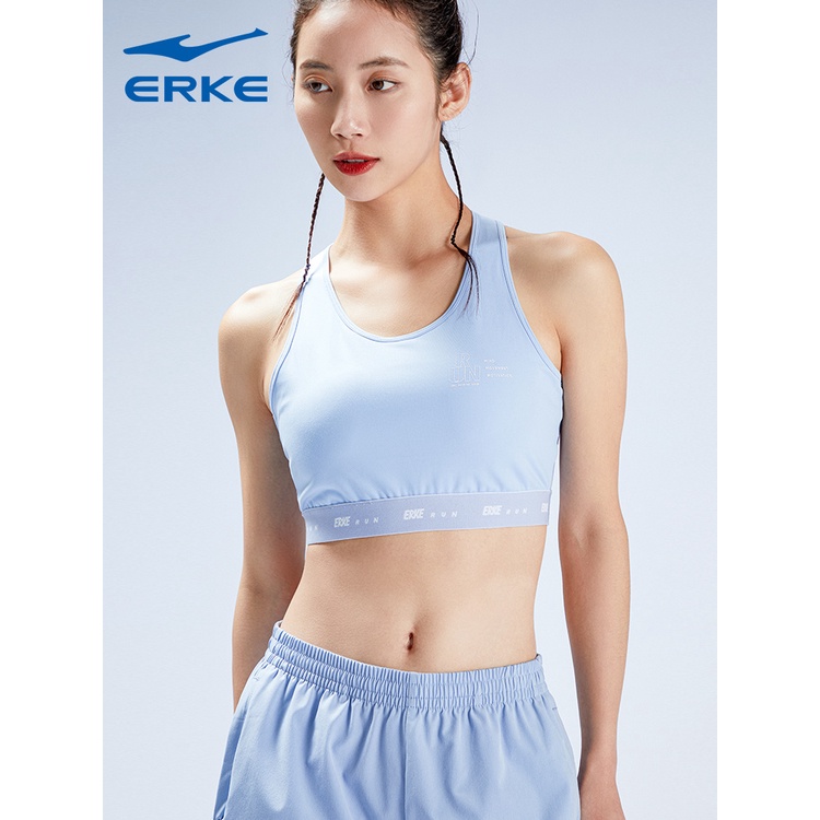 Áo bra nữ Erke áo bra tập gym 2 dây nâng ngực có bo chun 12222290300