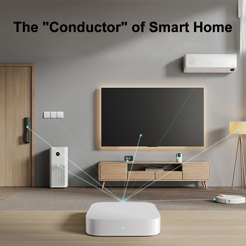 Bộ Cổng Kết Nối Xiaomi Mijia Đa Năng Dùng Kết Nối Zigbee WIFI Bluetooth Điều Khiển Nhà Thông Minh Có Ứng Dụng Tiện Lợi