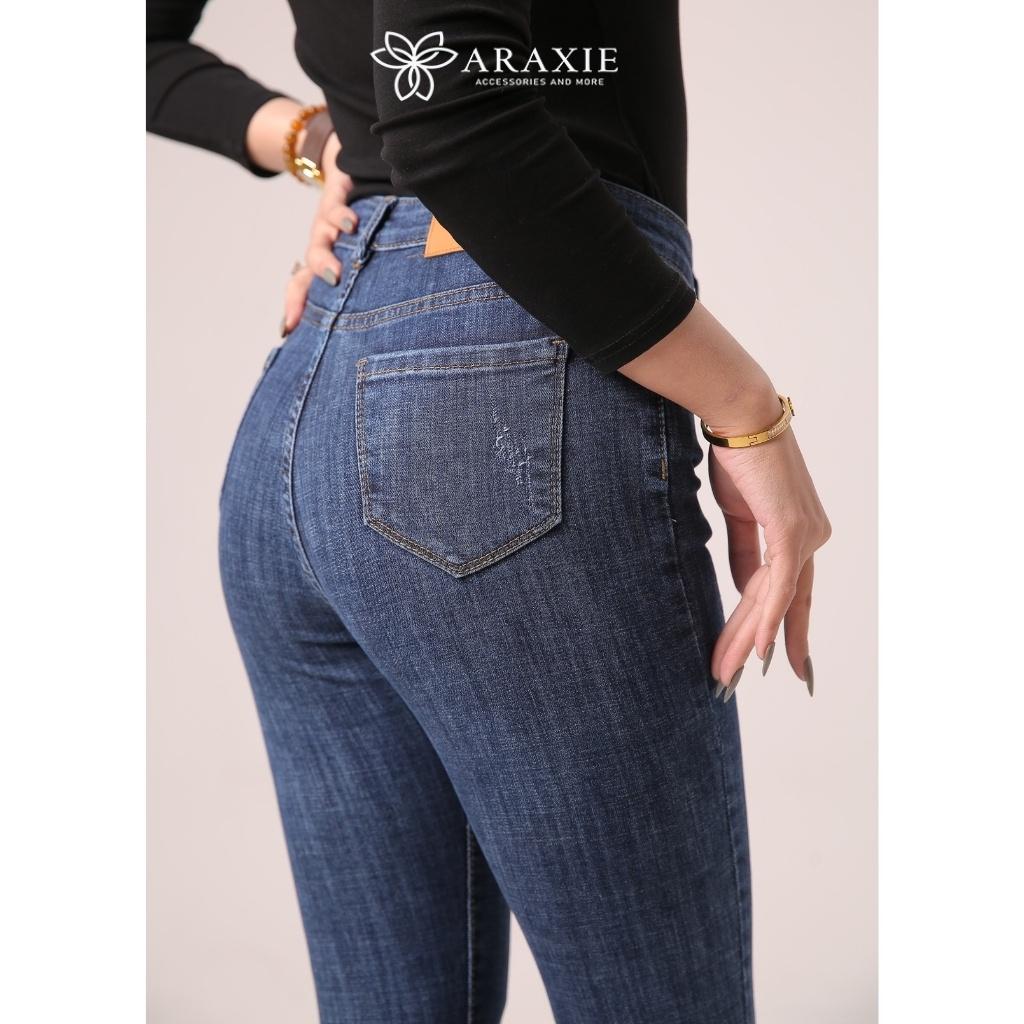 Quần Jean Skinny Nữ Lưng Cao JASKX10