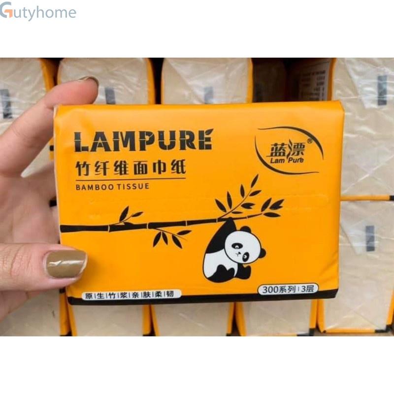 Free Ship - Thùng 30 gói giấy ăn gấu trúc lampure giấy 3 lớp cao cấp siêu dai, siêu mịn.