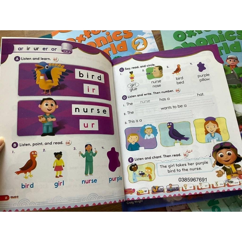 Oxford phonics world 10q nhập màu kèm audio và video