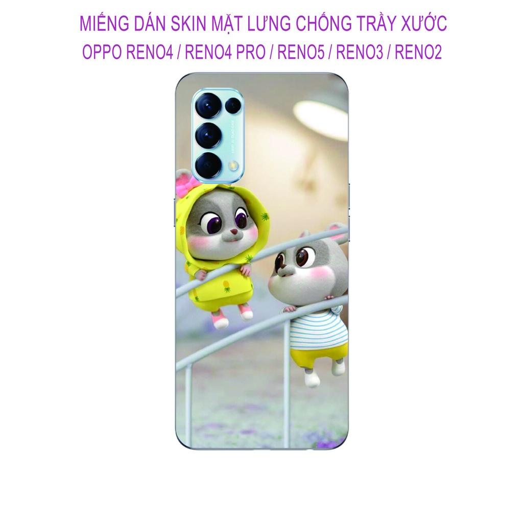 Miếng Dán Skin dành cho OPPO Reno 5 / Reno 4 / Reno 4pro / Reno 3 / Reno 2 / Reno 2F, Hình ảnh sắt nét chống trầy xước