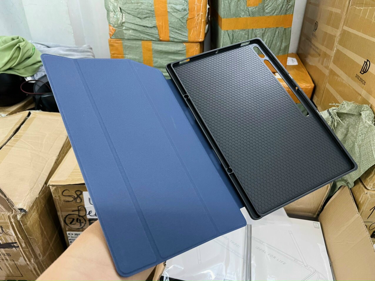 Bao Da Chính Hãng Dux Ducis Dành Cho SamSung Galaxy Tab S9 Ultra 14.6 inch SM X 910/ X916 Chống Sốc, Đóng mở màn hình, có ngăn đựng bút - Hàng Chính Hãng