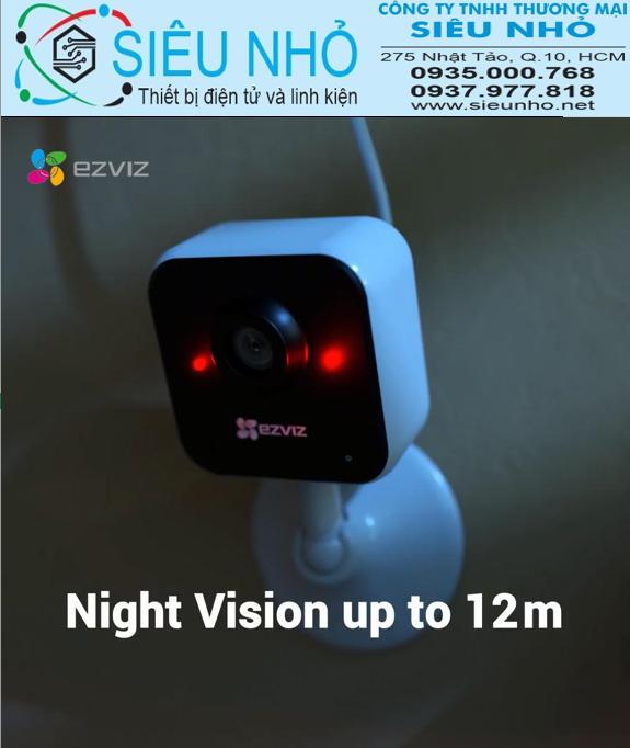 Camera WI-FI EZVIZ C1C-B 1080p, Trong Nhà, Đàm Thoại 2 Chiều, Góc Rộng, Nén Video H.265, Phát Hiện Chuyển Động, Hồng Ngoại Ban Đêm 12m, 3 Chế Độ Báo Động, Thiết Kế Nhỏ Gọn Và Dễ Sử Dụng.--Hàng Chính Hãng