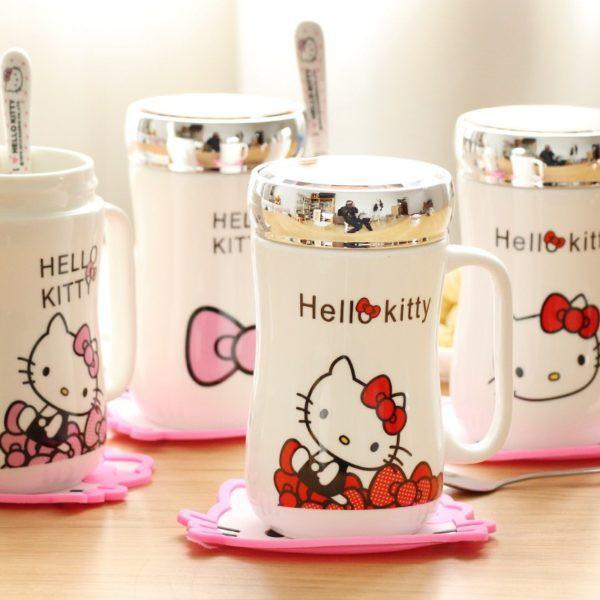 Cốc sứ có nắp giữ nhiệt | Ly sứ nắp gương cao cấp
