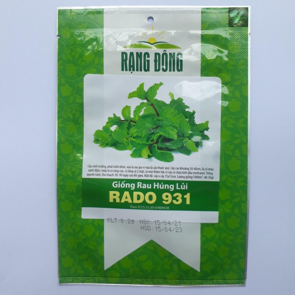 Hạt giống rau húng lủi Rado, đóng gói 0.2gr