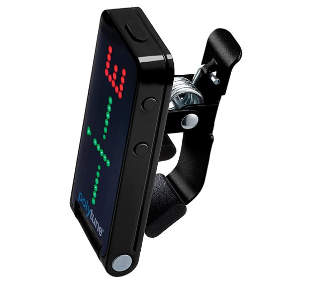 TC Electronic Polytune Clip-On Guitar Tuner Black-Hàng Chính Hãng