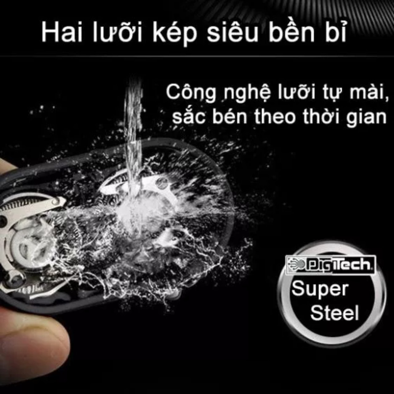 Máy cạo dâu 2 lưỡi kép cạo sạch chân râu giúp phái nam tự tin thanh lịch