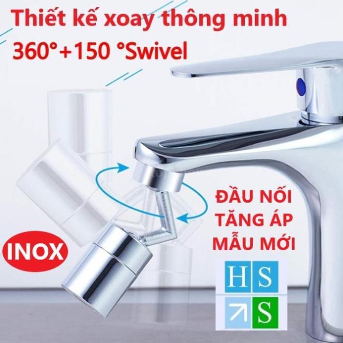 ĐẦU NỐI TĂNG ÁP VÒI NƯỚC bồn rửa chén bát bồn lavabo rửa mặt (Xoay 720 độ) thiết kế thông minh với 2 chế độ nước chảy