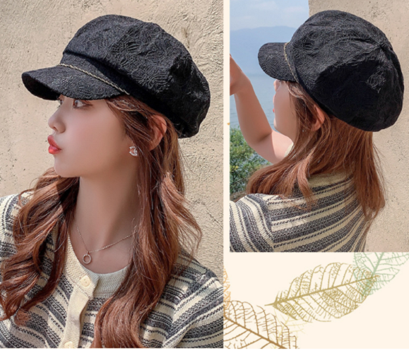 Mũ bê rê nữ phong cách Hàn, nón vành thời trang mói