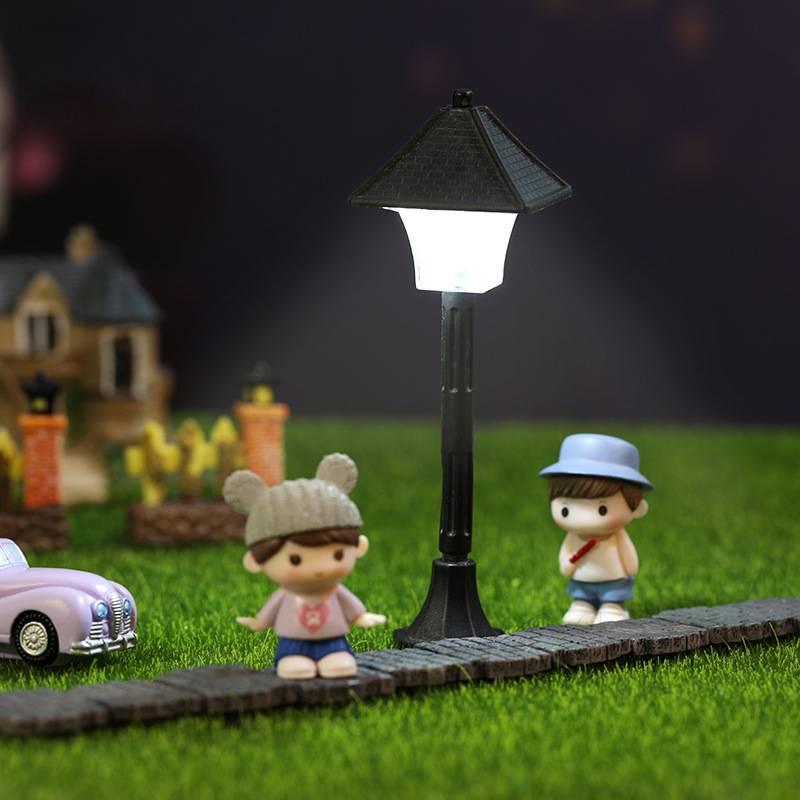 Mô hình đèn công viên trang trí vườn,bể bán cạn, terrarium, hòn non bộ, DIY bàn học, trang trí