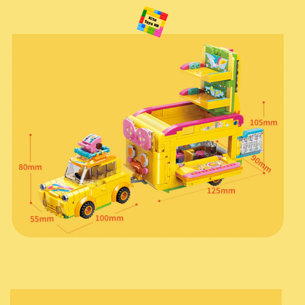 Đồ Chơi Lắp Ráp Lego Cho Bé Gái Qman 31014 Xe Ô Tô Du Lịch Của Cherry 656 Chi Tiết 3 Minifigures Cho Trẻ Từ 6 Tuổi
