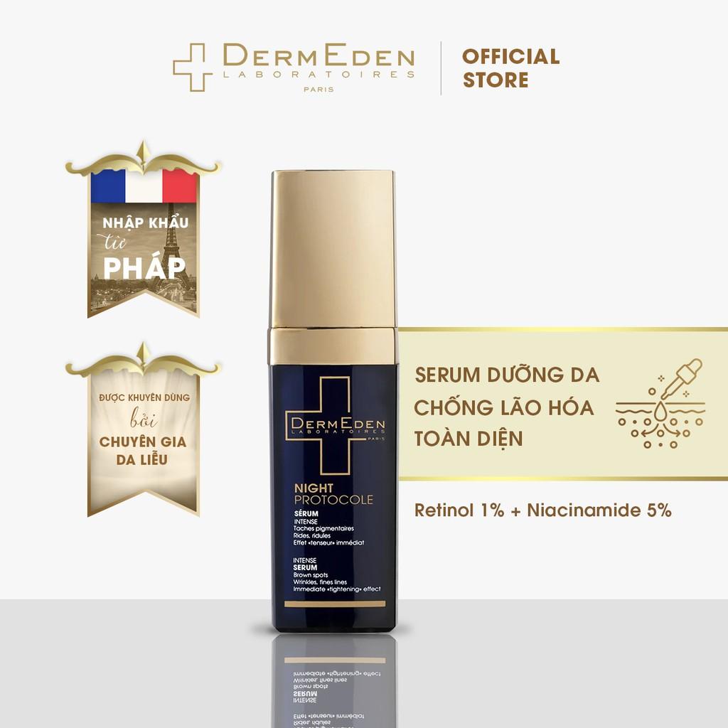 Serum chống lão hóa da và giảm nám tàn nhang DERMEDEN Intense Anti-ageing Retinol 1% + Niacinamide 5% 30ml