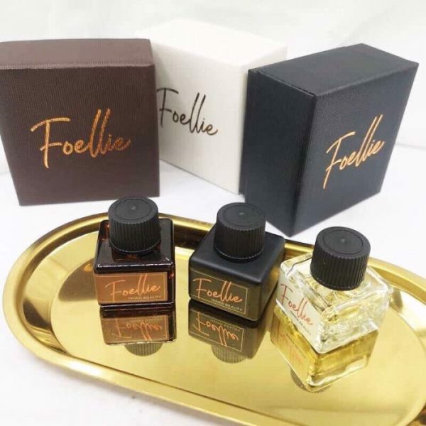 Nước Hoa Vùng Kín Foellie Eau De Bijou  Inner Perfume (Màu đen) - Hương Hoa Hồng Quyến Rũ + Tặng kèm 1 Túi Lưới Rửa Mặt Tạo bọt