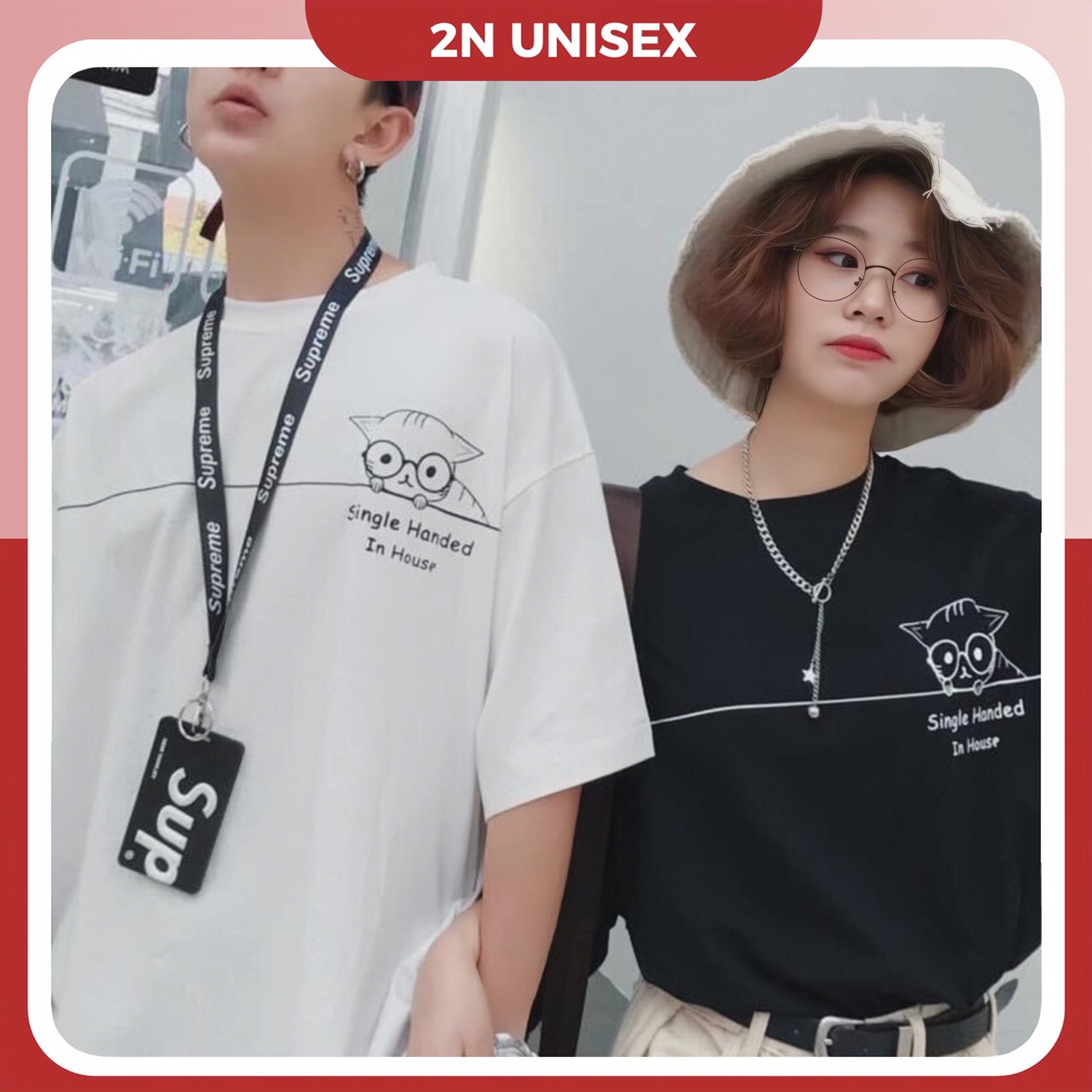 Áo thun unisex tay lỡ form rộng - Phông con cú mèo