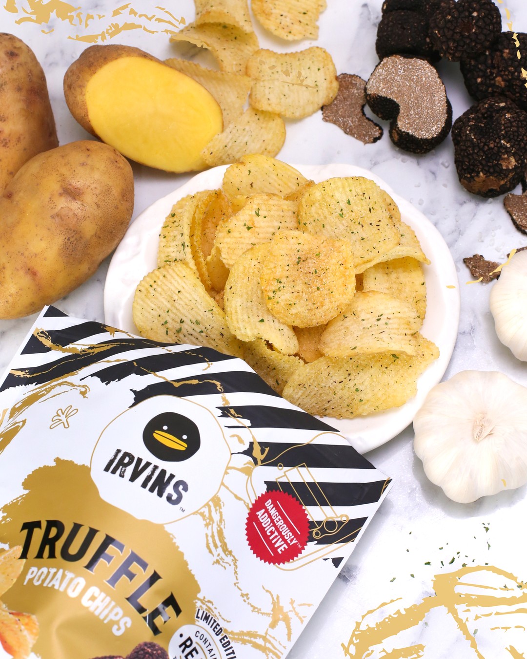 Khoai tây chiên nấm truffle IRVINS 70g