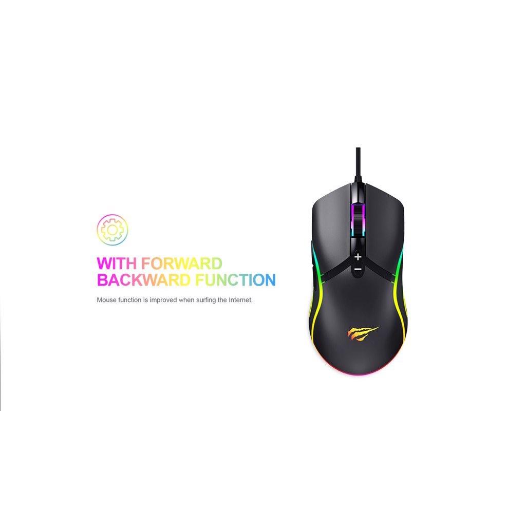 Chuột Havit MS1026 RGB Gaming Hàng chính hãng