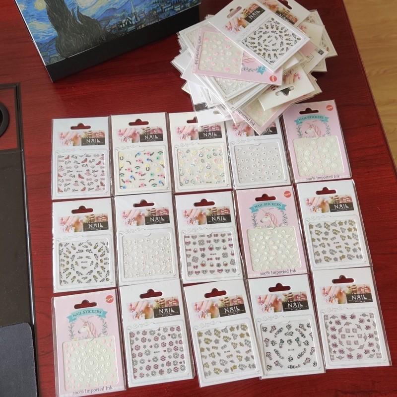 STICKER DÁN MÓNG HOẠT HÌNH DỄ THƯƠNG, KHÔNG ĐỘC HẠI (30 HÌNH)