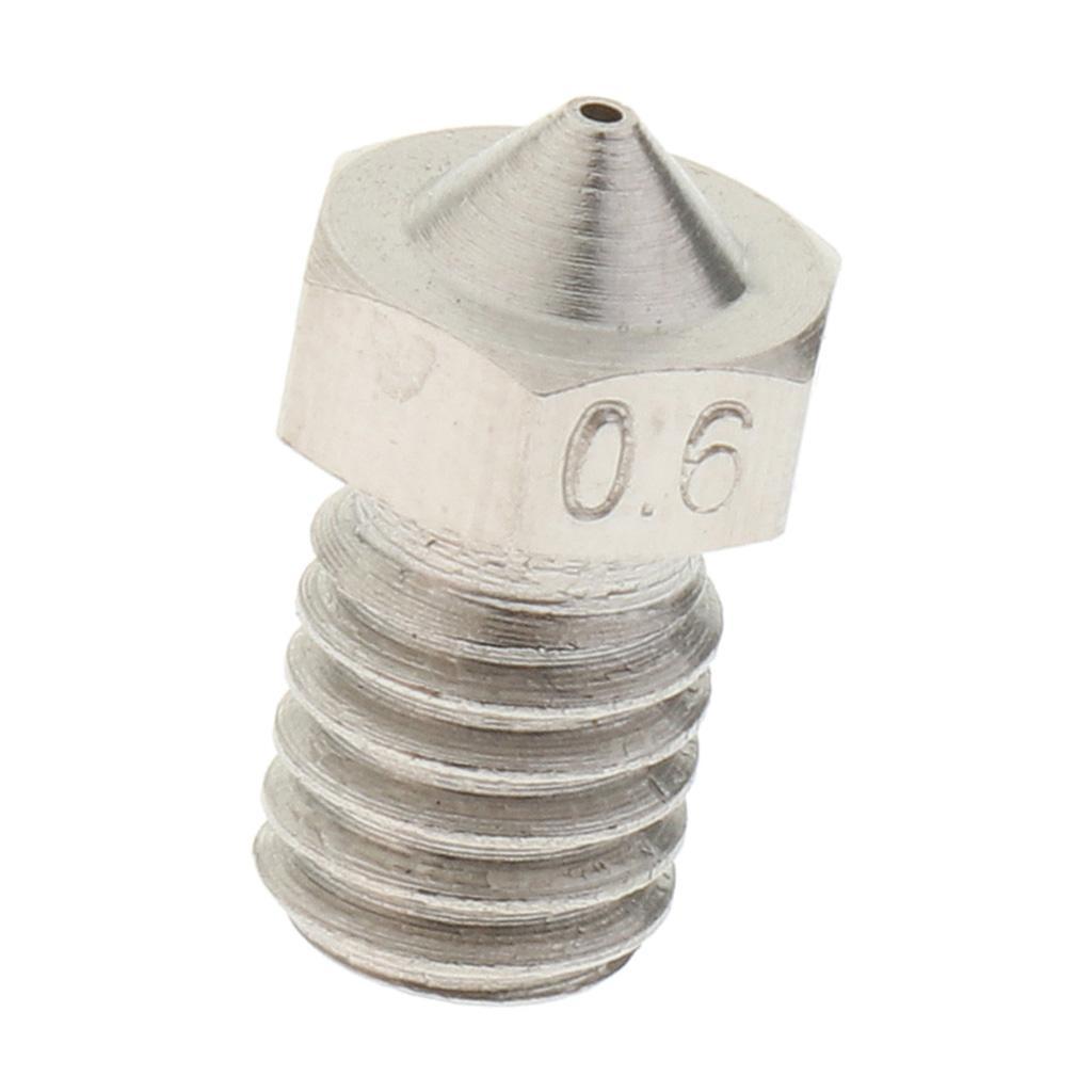 0.6mm 3D Printers Print Head Nozzle Part for 1.75 filament Hotend Extruder