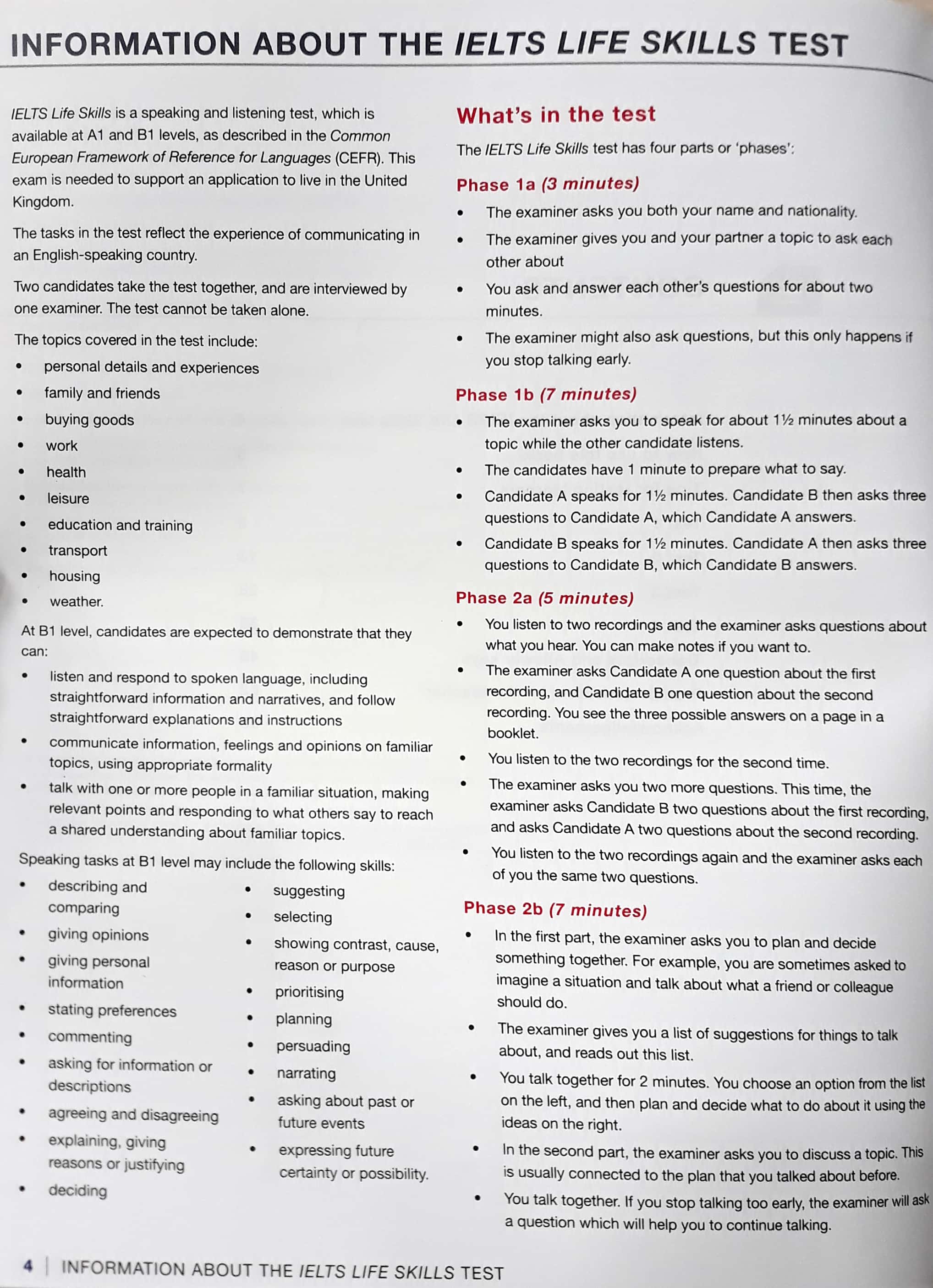 IELTS Life Skills Official Cambridge Test Practice B1 Student's Book with Answers and Audio Reprint Edition
