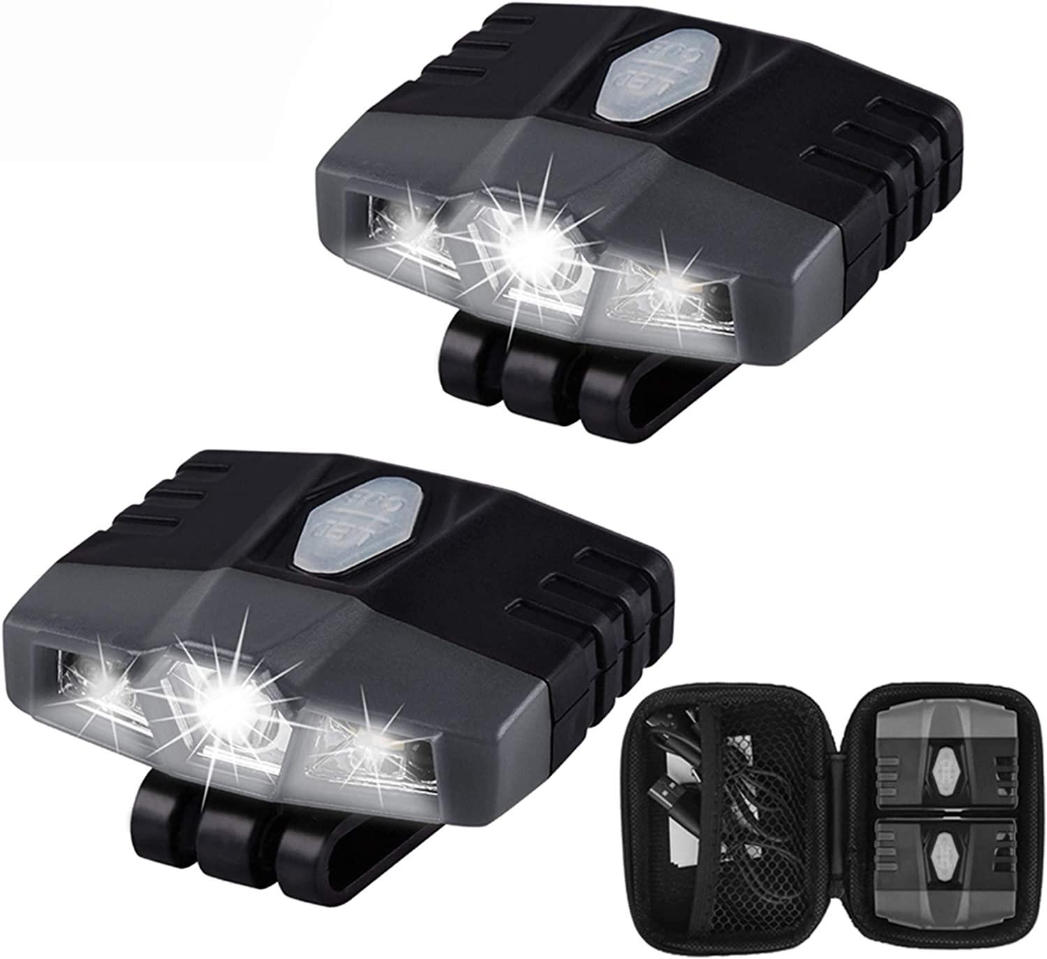 2 chiếc Đèn đội đầu siêu sáng siêu sáng - Đèn đội đầu có thể sạc lại