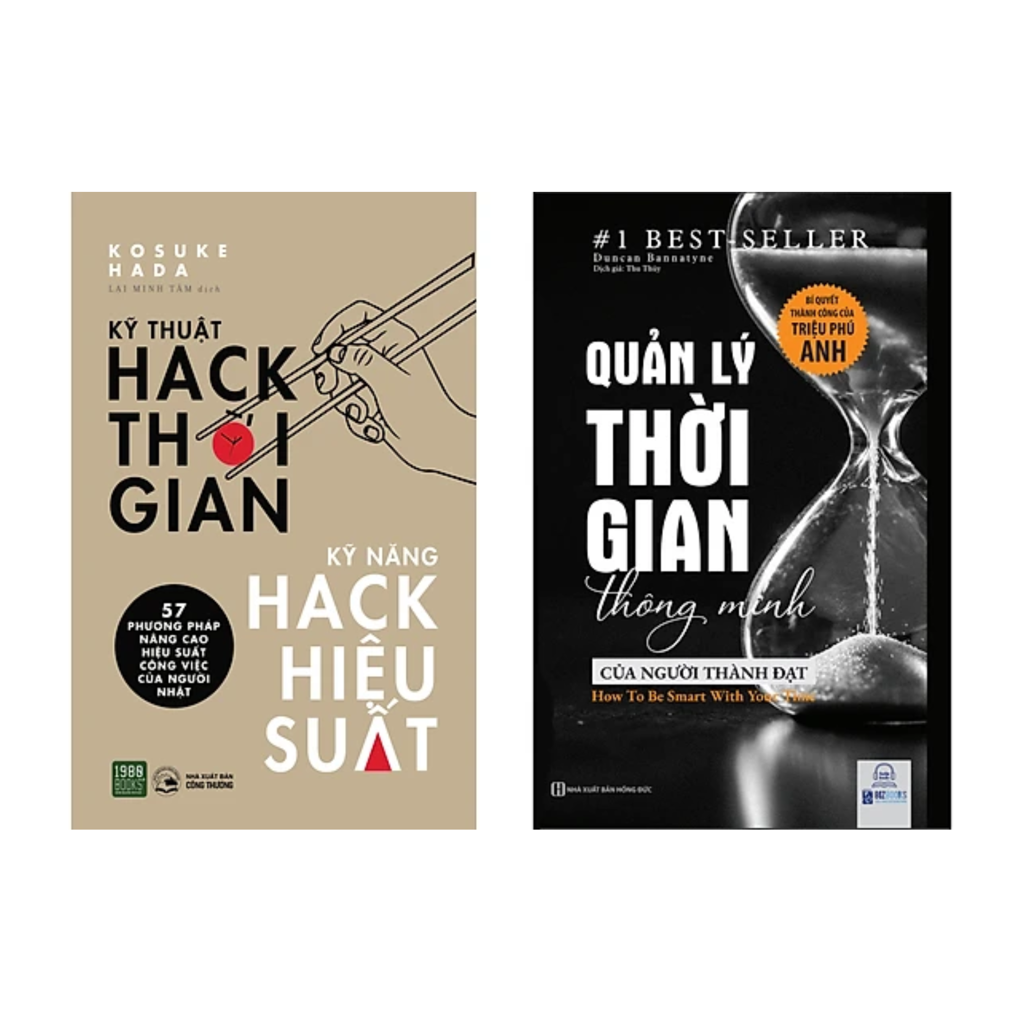 Combo 2 Cuốn Quản Lý Thời Gian: Kỹ Thuật Hack Thời Gian - Kỹ Năng Hack Hiệu Suất + Quản Lý Thời Gian Thông Minh Của Người Thành Đạt: Bí Quyết Thành Công Của Triệu Phú Anh