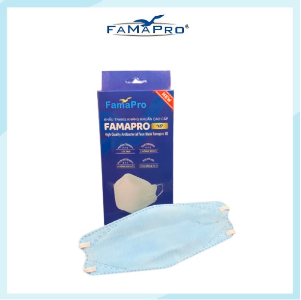 - Khẩu trang y tế kháng khuẩn cao cấp Famapro 4D tiêu chuẩn KF94