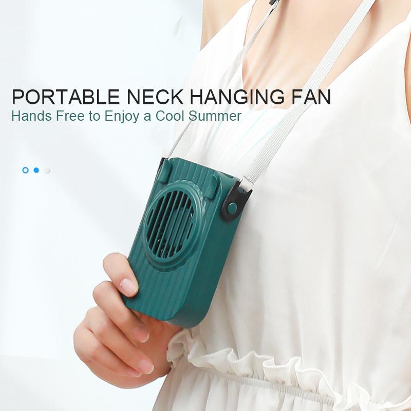 Quạt cổ di động mini, hoạt động yên tĩnh, 3 mức độ gió,sạc USB