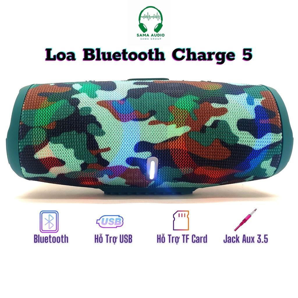 Loa Bluetooth Không Dây Charge 5 - Âm Thanh Sống Động - Bass Trầm Ấm - Đèn Led Theo Nhạc