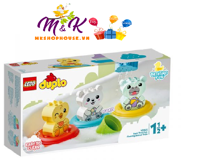 Đồ Chơi LEGO DUPLO Nhà Tắm Vui Nhộn: Tàu Động Vật Đáng Yêu 10965