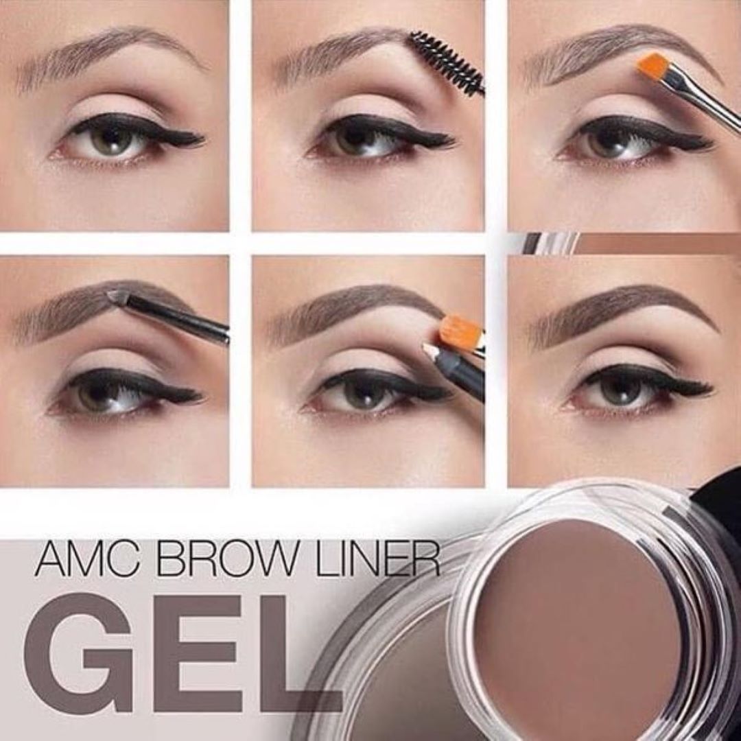 Bộ trang điểm mắt gồm Gel kẻ mày lâu trôi AMC Brow Liner + cọ trang điểm 17TL INGLOT