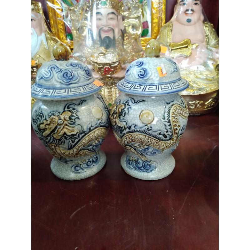 Bộ đồ thờ ban thần tài men rạn nổi cao cấp