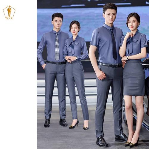 Chân Váy A Chớm Gối TRAZ Công Sở Kiểu Dáng Đơn Giản