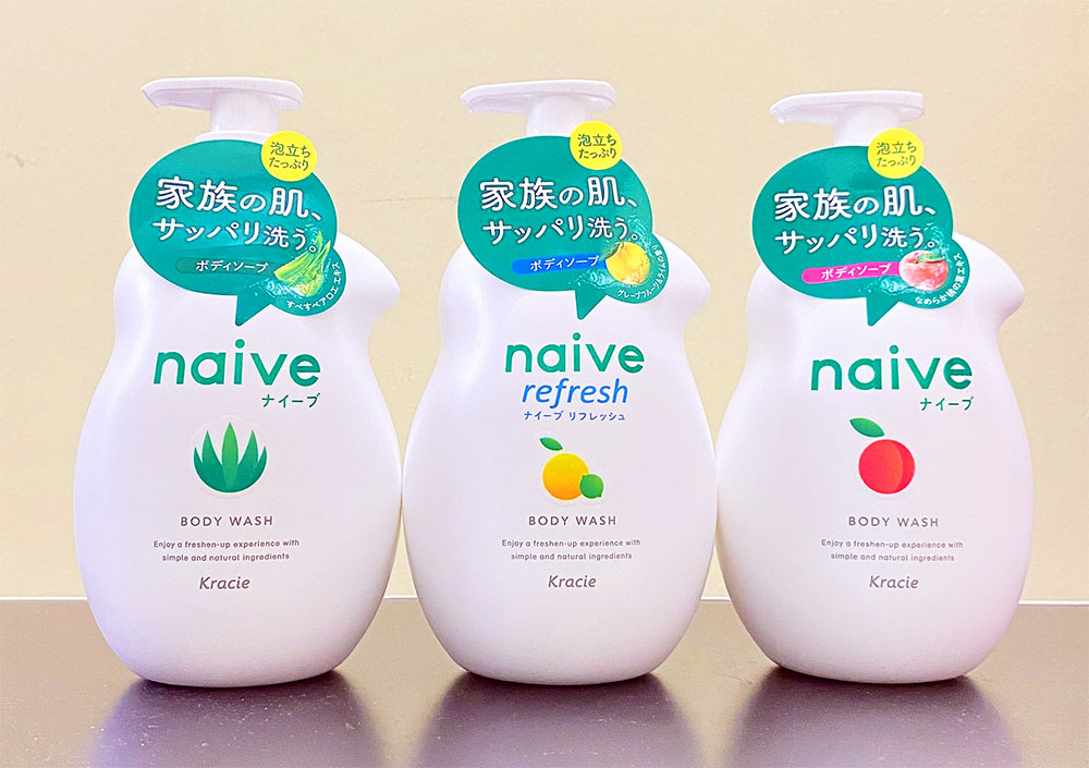 Sữa Tắm Hương Bưởi Thư Giãn Kracie Naive Body Wash (Refresh) - Chai 530ML