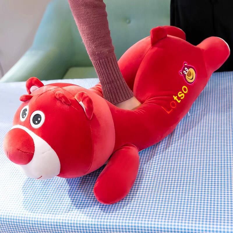 Gấu bông Lotso ôm dài cao cấp cực mềm mịn - đủ size