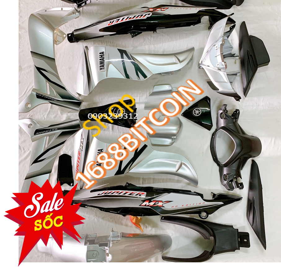 Dàn áo xe JUPITER MX MÀU BẠC - JUPITER Gravita -nhựa nguyên sinh ABS