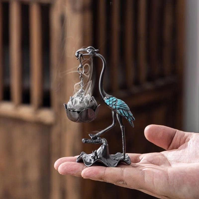 Lư Xông Trầm Tiểu Cảnh sang trong mini trang trí bàn làm việc, phòng khách tiện dụng