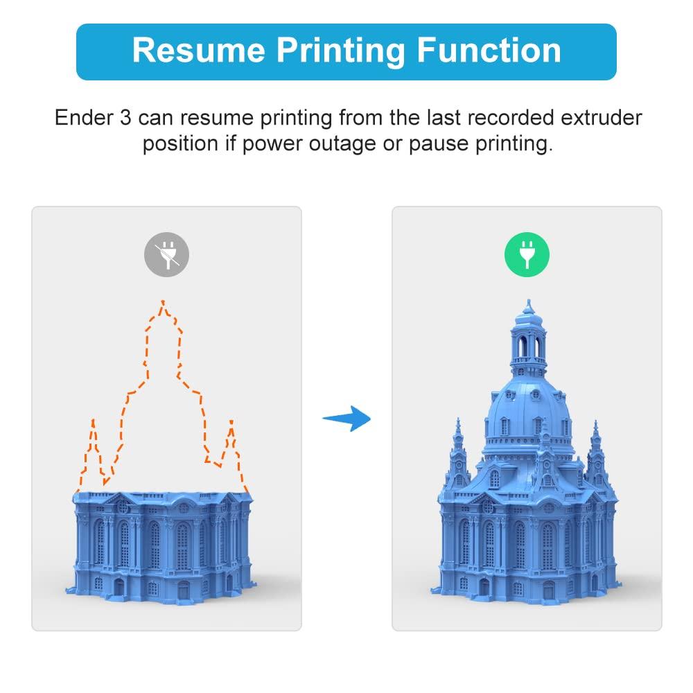 CREALITY Ender 3 / Ender 3 V2 Máy in 3D được nâng cấp với chức năng in sơ yếu lý lịch chính xác cao Tất cả khung kim loại Máy in tự làm FDM