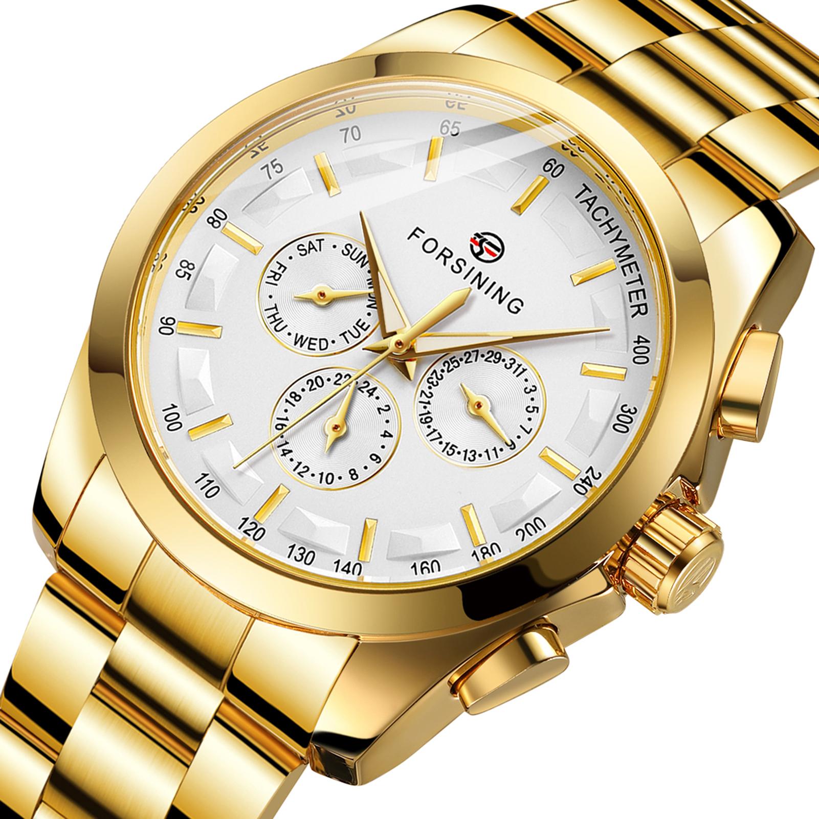 Đồng hồ thời trang nam chống nước Nam tính Hiển thị con trỏ phát sáng 30M FORSINING