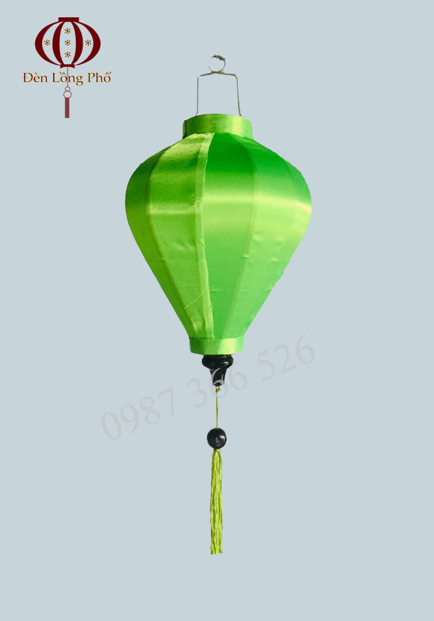 Combo 20 đèn lồng Hội An vải phi bóng size 30 cm nhiều màu nhiều kiểu chuyên dùng trang trí ngoài trời