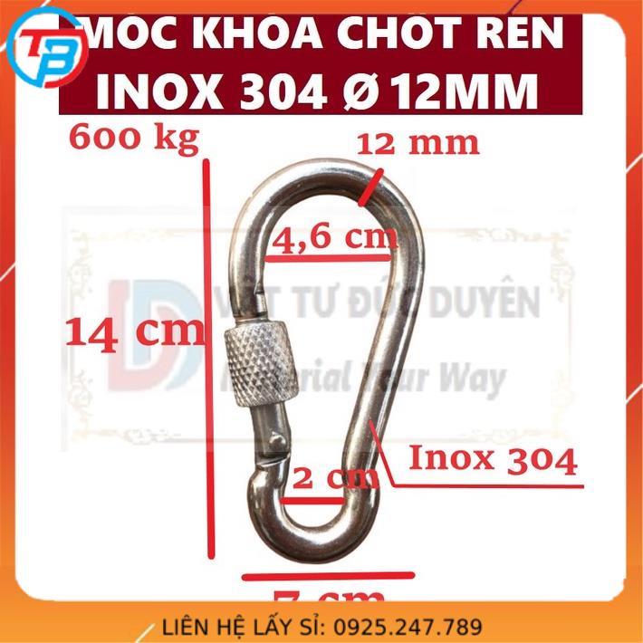 Móc xích Chốt Ren An Toàn INOX - Cáp Thép Thái Bình Vina